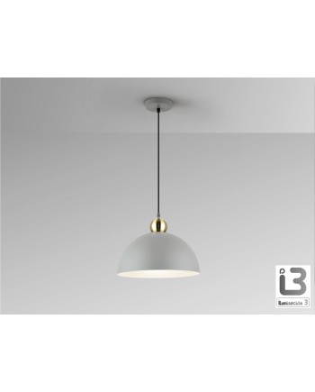 I3-POLO- LAMP 1L -GRIS/LATON